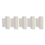 Insertable Index Tabs with Printable Inserts, 1/5-Cut, Clear, 1" Wide, 25/Pack