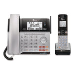 Connect To Cell Tl86103 Two-Line Corded/cordless Phone, Corded Base Station And 1 Additional Handset, Black/silver