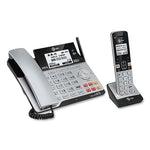 Connect To Cell Tl86103 Two-Line Corded/cordless Phone, Corded Base Station And 1 Additional Handset, Black/silver