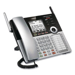 Cm18445 Four-Line Business System Cordless Phone, Silver/black
