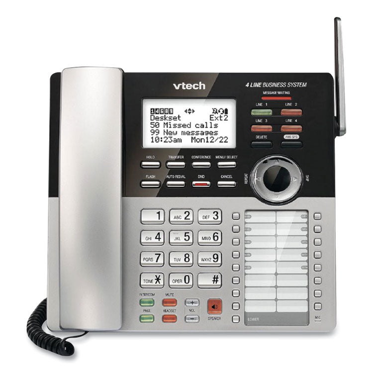 CM18245 Four-Line Business System Extension Deskset for Use With Vtech CM18445