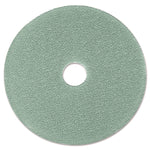 Ultra High-Speed Floor Burnishing Pads 3100, 19" Diameter, Aqua, 5/carton
