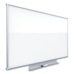 Porcelain Dry Erase Boards, 72" x 48", White Surface, Satin Aluminum Frame