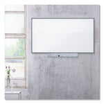 Porcelain Dry Erase Boards, 72" x 48", White Surface, Satin Aluminum Frame