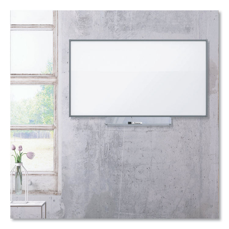 Porcelain Dry Erase Boards, 72" x 48", White Surface, Satin Aluminum Frame
