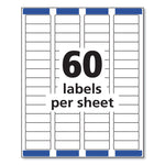 Easy Peel White Address Labels W/ Sure Feed Technology, Laser Printers, 0.66 X 1.75, White, 60/sheet, 25 Sheets/pack