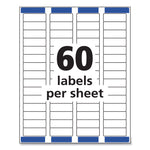 Easy Peel White Address Labels W/ Sure Feed Technology, Inkjet Printers, 0.66 X 1.75, White, 60/sheet, 25 Sheets/pack