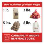 Bath Picture Hanging Strips, Large, Removable, Holds Up To 4 Lbs Per Pair, 0.75 X 3.65, Black, 12 Pairs/pack