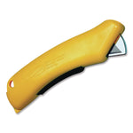 X-traSafe CU Safety Utility Knife, Plastic Handle, Yellow, 6/Pack