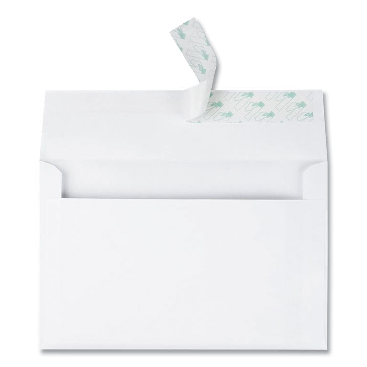 Greeting Card/Invitation Envelope, A-9, Square Flap, Redi-Strip Adhesive Closure, 5.75 x 8.75, White, 100/Box