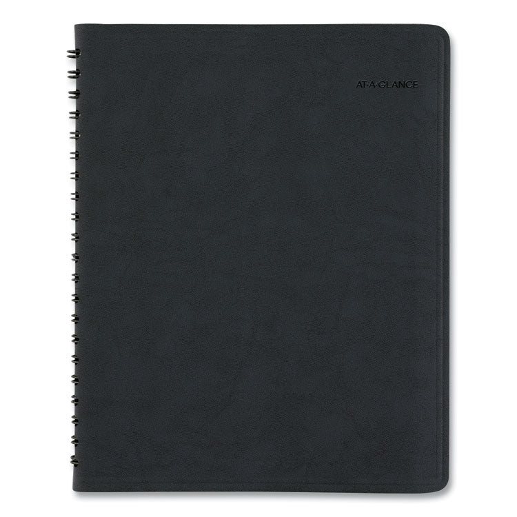 The Action Planner Weekly Appointment Book, 11 x 8, Black Cover, 12-Month (Jan to Dec): 2025