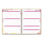 Watercolors Weekly/Monthly Planner, Butterflies Artwork, 11 x 8.5, Multicolor Cover, 12-Month (Jan to Dec): 2025