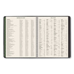 Recycled Weekly Vertical-Column Format Appointment Book, 8.75 x 7, Black Cover, 12-Month (Jan to Dec): 2025