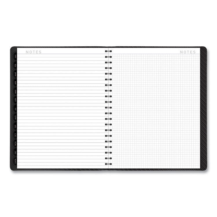 Contemporary Weekly/Monthly Planner, Vertical-Column Format, 11 x 8.25, Graphite Cover, 12-Month (Jan to Dec): 2025