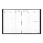 Contemporary Weekly/Monthly Planner, Vertical-Column Format, 11 x 8.25, Graphite Cover, 12-Month (Jan to Dec): 2025