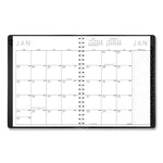 Contemporary Weekly/Monthly Planner, Vertical-Column Format, 11 x 8.25, Black Cover, 12-Month (Jan to Dec): 2025
