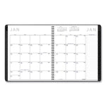Contemporary Monthly Planner, Premium Paper, 11 x 9, Graphite Cover, 12-Month (Jan to Dec): 2025