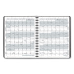 Monthly Planner, 8.75 x 7, Black Cover, 12-Month (Jan to Dec): 2025