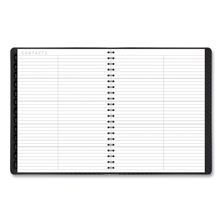 Contemporary Weekly/Monthly Planner, Vertical-Column Format, 11 x 8.25, Graphite Cover, 12-Month (Jan to Dec): 2025