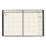 Recycled Weekly Vertical-Column Format Appointment Book, 8.75 x 7, Black Cover, 12-Month (Jan to Dec): 2025