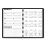 DayMinder Monthly Planner, Academic Year, Ruled Blocks, 12 x 8, Black Cover, 14-Month: July 2025 to Aug 2026