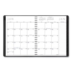 Contemporary Weekly/Monthly Planner, Vertical-Column Format, 11 x 8.25, Graphite Cover, 12-Month (Jan to Dec): 2025