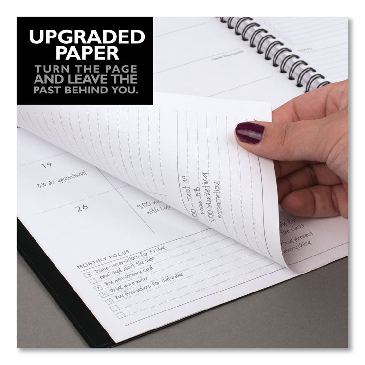 Elevation Academic Weekly/Monthly Planner, 8.5 x 5.5, Black Cover, 12-Month (July to June): 2024 to 2025