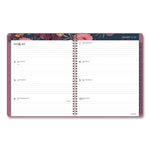 Dark Romance Weekly/Monthly Planner, Floral Artwork, 11 x 8.5, Multicolor Cover, 13-Month: Jan 2025 to Jan 2026