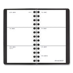 Weekly Planner, 4.5 x 2.5, Black Cover, 12-Month (Jan to Dec): 2025
