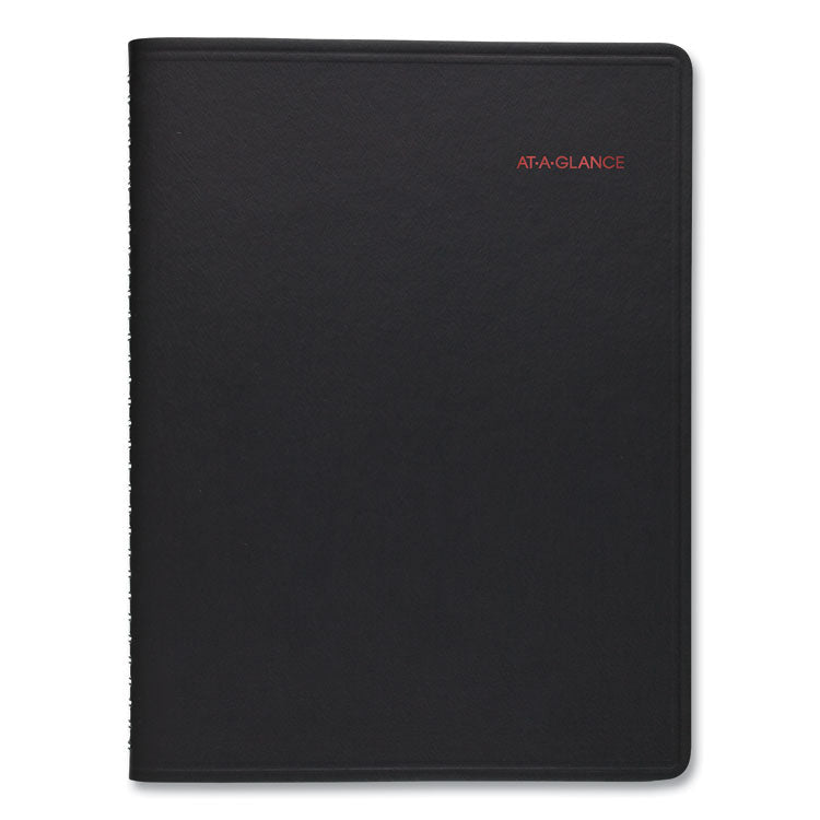 800 Range Weekly/Monthly Appointment Book, 11 x 8.25, Black Cover, 12-Month (Jan to Dec): 2025