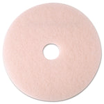 Ultra High-Speed Eraser Floor Burnishing Pad 3600, 19" Diameter, Pink, 5/carton