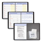 QuickNotes Monthly Planner, 11 x 8.25, Black Cover, 12-Month (Jan to Dec): 2025