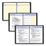 QuickNotes Monthly Planner, 11 x 8.25, Black Cover, 12-Month (Jan to Dec): 2025