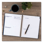Signature Collection Firenze Navy Weekly/Monthly Planner, 11 x 8.5, Navy Cover, 13-Month: Jan 2025 to Jan 2026