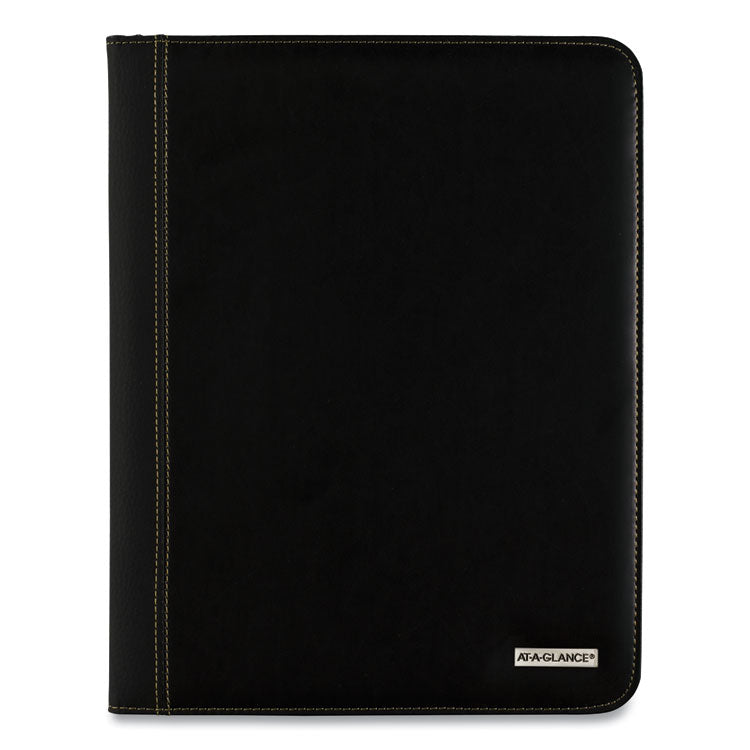 Executive Monthly Padfolio, 11 x 9, Black Cover, 13-Month: Jan 2025 to Jan 2026
