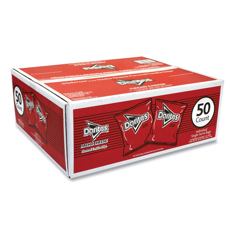 Nacho Cheese Tortilla Chips, 1 oz Snack Bag, 50/Carton