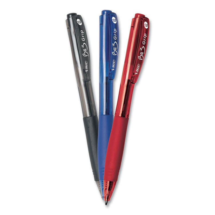 BU3 BALLPOINT PEN, RETRACTABLE, MEDIUM 1 MM, ASSORTED INK AND BARREL COLORS, 18/PACK