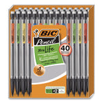 Xtra Smooth Mechanical Pencil, 0.7 mm, HB (#2), Black Lead, Clear Barrel, 40/Pack