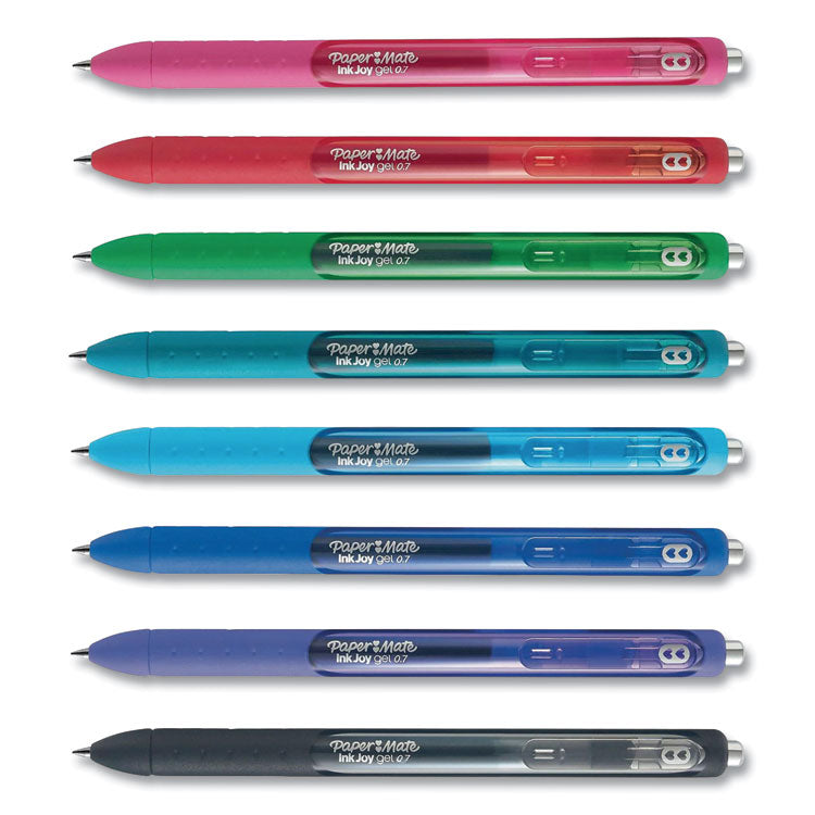 INKJOY GEL PEN, RETRACTABLE, MEDIUM 0.7 MM, ASSORTED INK AND BARREL COLORS, 8/PACK
