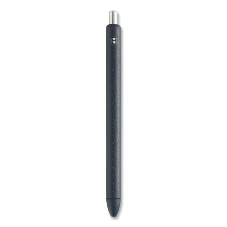 InkJoy Gel Pen, Retractable, Medium 0.7 mm, Black Ink, Black/Smoke Barrel, 8/Pack