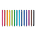 INKJOY GEL PEN, RETRACTABLE, FINE 0.5 MM, ASSORTED INK AND BARREL COLORS, 14/PACK