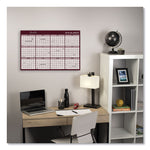 Reversible Horizontal Erasable Wall Planner, 48 x 32, Assorted Sheet Colors, 12-Month (Jan to Dec): 2025