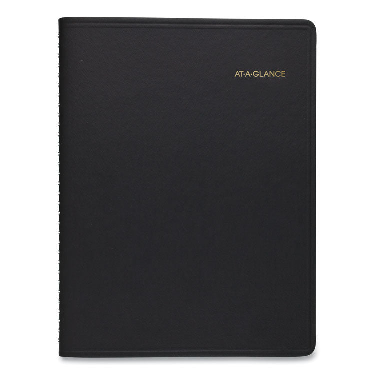 Weekly Appointment Book, 11 x 8.25, Black Cover, 13-Month: Jan 2025 to Jan 2026