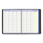 QuickNotes Weekly Vertical-Column Format Appointment Book, 11 x 8.25, Black Cover, 12-Month (Jan to Dec): 2025