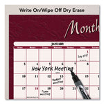 Reversible Horizontal Erasable Wall Planner, 48 x 32, Assorted Sheet Colors, 12-Month (Jan to Dec): 2025