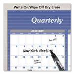 Vertical/Horizontal Erasable Quarterly/Monthly Wall Planner, 32 x 48, 12-Month (Jan to Dec): 2025