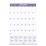 Monthly Wall Calendar with Ruled Daily Blocks, 20 x 30, White Sheets, 12-Month (Jan to Dec): 2025