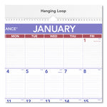 Monthly Wall Calendar with Ruled Daily Blocks, 20 x 30, White Sheets, 12-Month (Jan to Dec): 2025