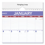 Monthly Wall Calendar with Ruled Daily Blocks, 12 x 17, White Sheets, 12-Month (Jan to Dec): 2025