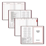 Standard Diary Daily Journal, 2025 Edition, Wide/Legal Rule, Red Cover, (210) 12 x 7.75 Sheets
